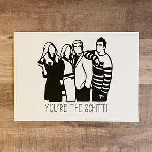 Handmade &quot;You&#39;re The Schitt&quot; Card | Schitts Creek Card | Schitts Creek Birthday | Schitts Creek Valentine