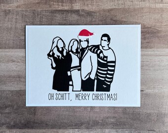 Handmade "Oh Schitt, Merry Christmas!" Christmas Card | Christmas Card | Schitts Creek Christmas Card | Schitts Creek Holiday Card