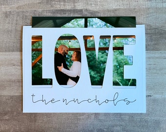Handmade Wedding Thank You Photo Insert Card | Wedding Thank You Card | Photo Insert Card