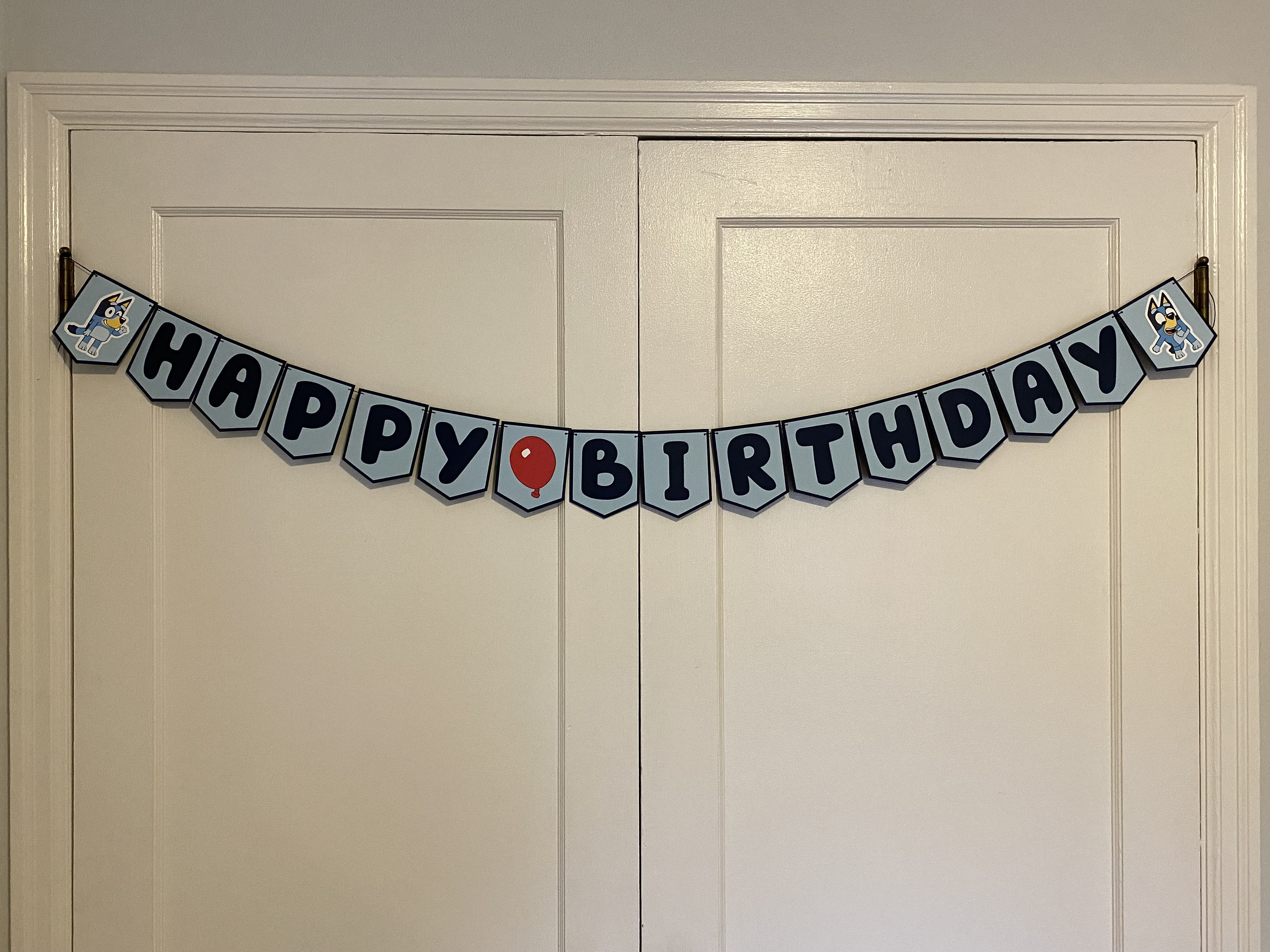 Handmade Bluey Happy Birthday Banner Bluey Birthday Banner - Etsy