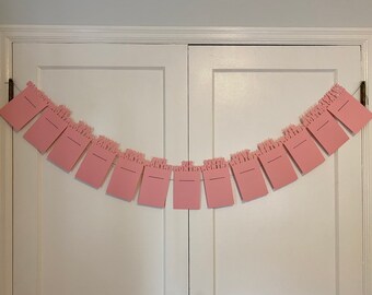12 Month Birthday Banner | 1st Birthday Banner | New Born to 12 Months Banner | First Birthday Banner