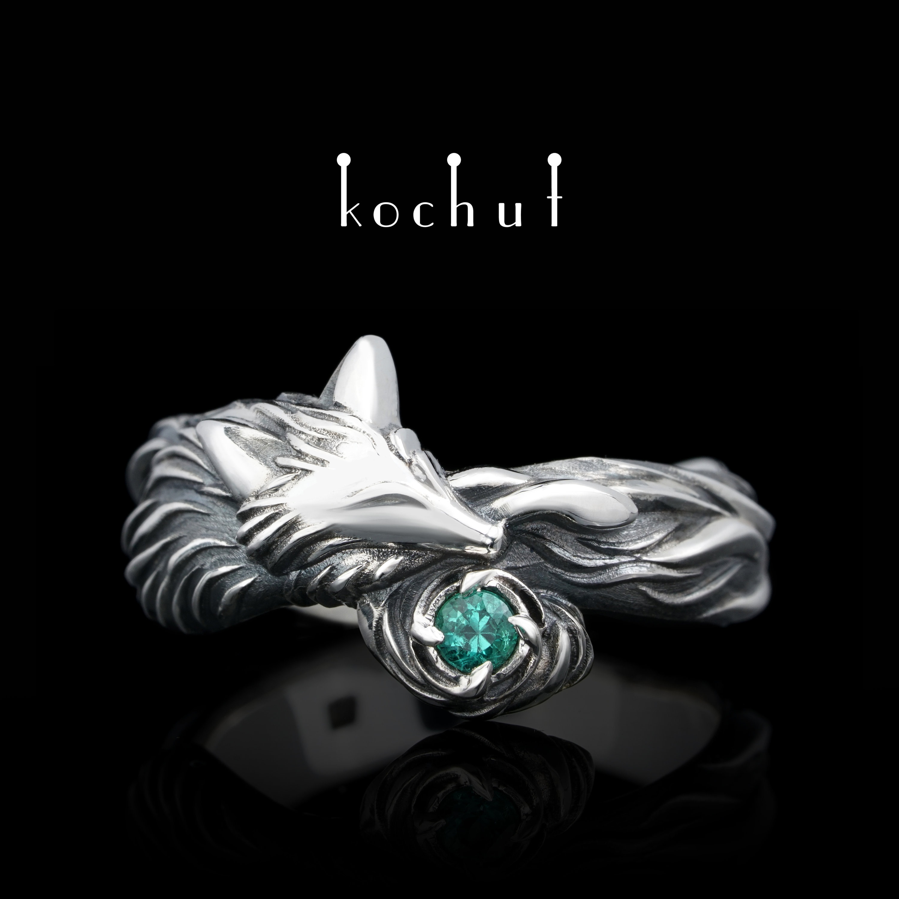 Fox Ring Sterling Silver. Fox Jewelry for Women. Unique