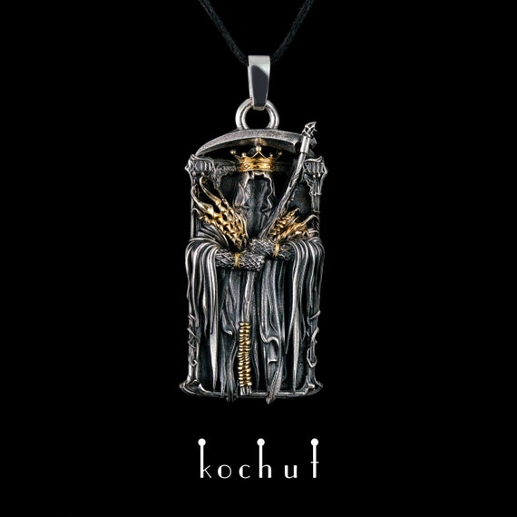 Reaper Necklace Grim Pendant - Grim Reaper Pendant Reaper Necklace Grim Pendant - Grim Reaper Pendant