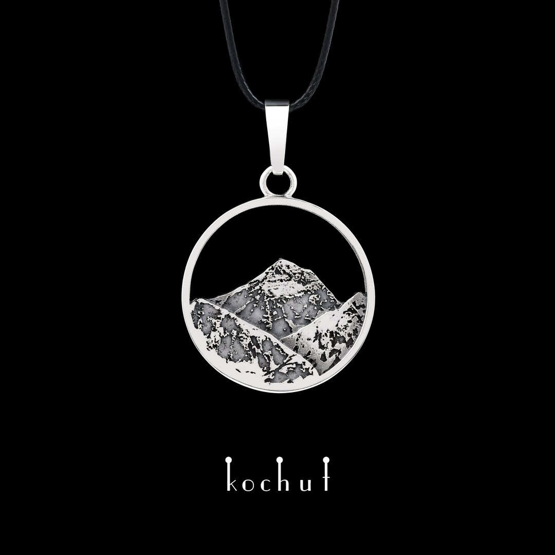 Buy Everest Mountain Pendant Necklace Sterling Silver Unique Design  Handmade Online in India