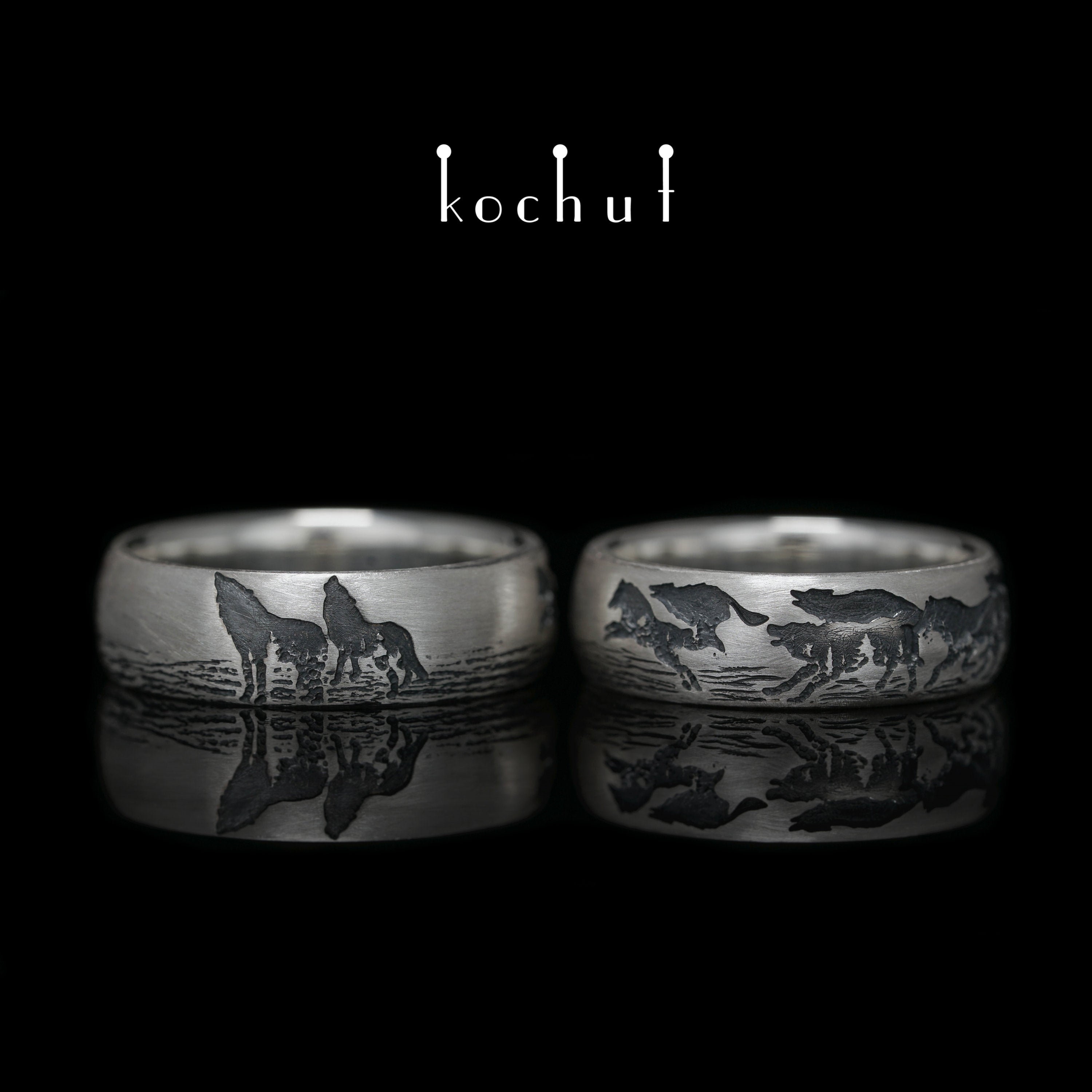 Wolf rings for couples deals