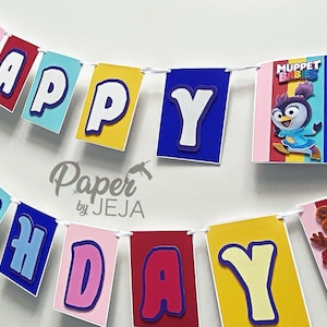 Muppet Babies Birthday banner