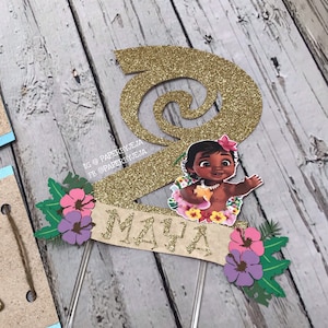 Moana inspired cake topper/moana cake/moana birthday decoration/moana/cake topper/MOANA BANNER/Moana party
