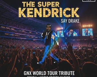 Kendrick Lamar Magnet: GNX Tour Tribute, Hip-Hop Fan Gift