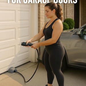 EV Charging Cable Protector for Garage Doors – Heavy-Duty Pass-Through to Protect and Organize Your EV Cable