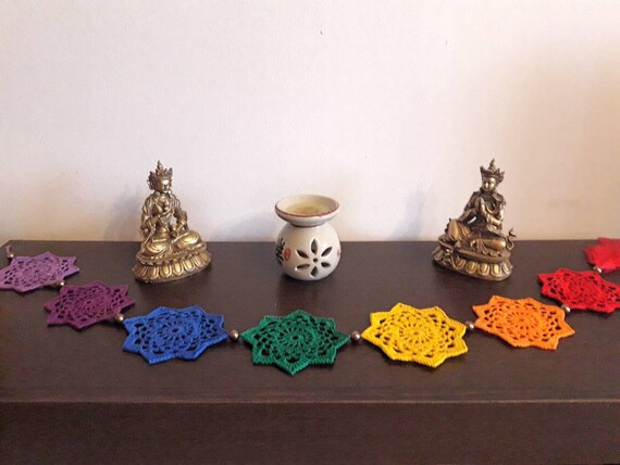 Rainbow chakra tapestry sale