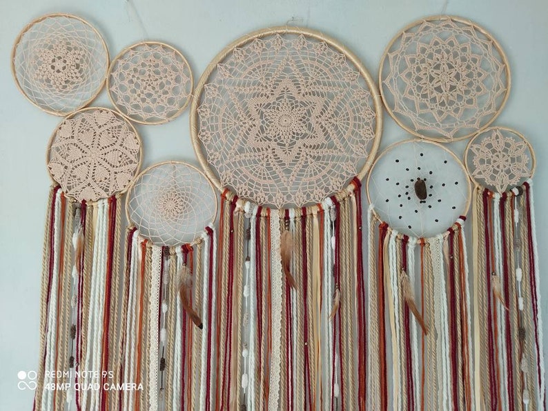 dream catcher, dreamcatchers, dream catchers, boho dreamcatcher, boho home decor, bedroom decor, azteca decor, home decor, hippie decor,boho image 9