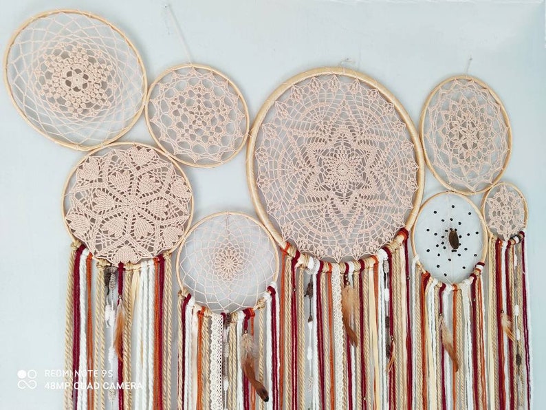 dream catcher, dreamcatchers, dream catchers, boho dreamcatcher, boho home decor, bedroom decor, azteca decor, home decor, hippie decor,boho image 6