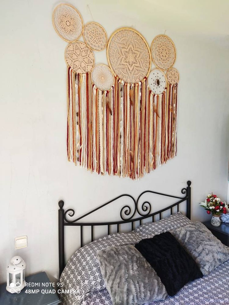 dream catcher, dreamcatchers, dream catchers, boho dreamcatcher, boho home decor, bedroom decor, azteca decor, home decor, hippie decor,boho image 7