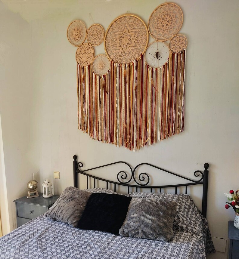 dream catcher, dreamcatchers, dream catchers, boho dreamcatcher, boho home decor, bedroom decor, azteca decor, home decor, hippie decor,boho image 3