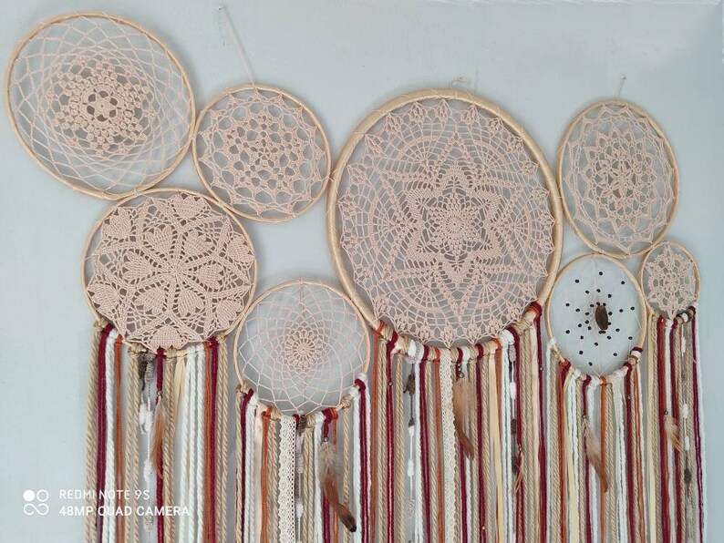 dream catcher, dreamcatchers, dream catchers, boho dreamcatcher, boho home decor, bedroom decor, azteca decor, home decor, hippie decor,boho image 4