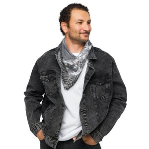 Apocalyptic Toile Bandana: Gothic Grim Reaper Scarf