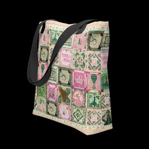 Sac fourre-tout original d'art inspiré de Wicked dessiné par un éventail - expédié des États-Unis