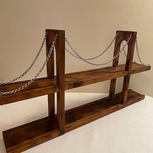 Vintage Wooden Shelf | Display Shelf | Miniatures Display | Trinket Shelf