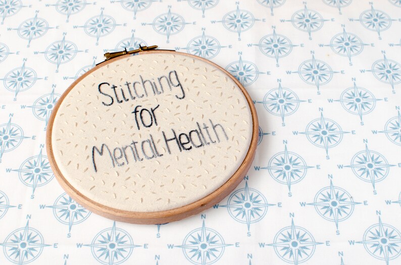 Mental Health Embroidery Kit / Diy Art Therapy / Lockdown Etsy