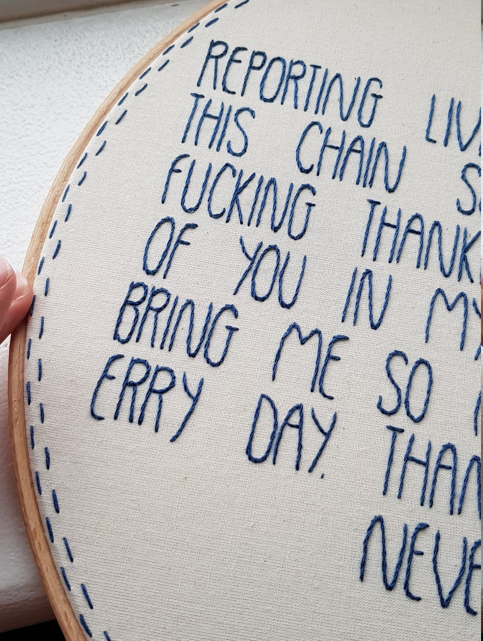 Framed hand embroidery quote modern custom cross stitch sign  etsy Framed hand embroidery quote modern custom cross stitch sign  etsy