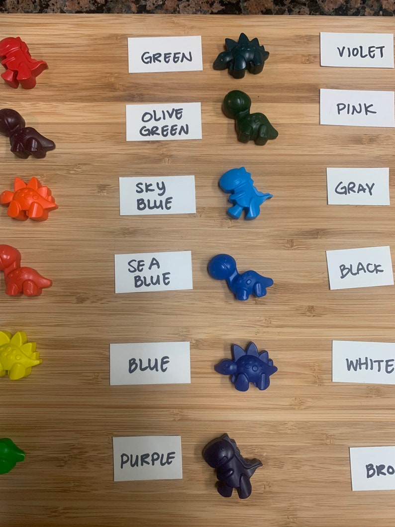 Dinosaur Crayons