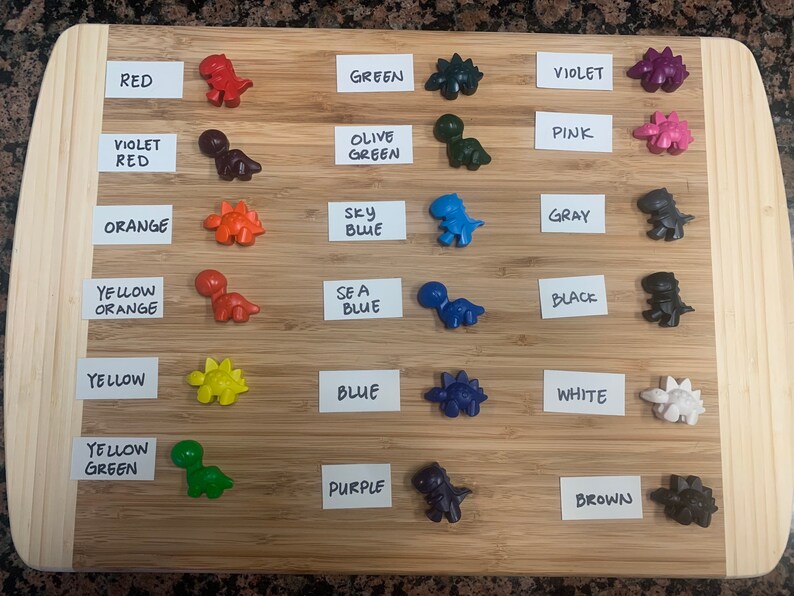 Dinosaur Crayons