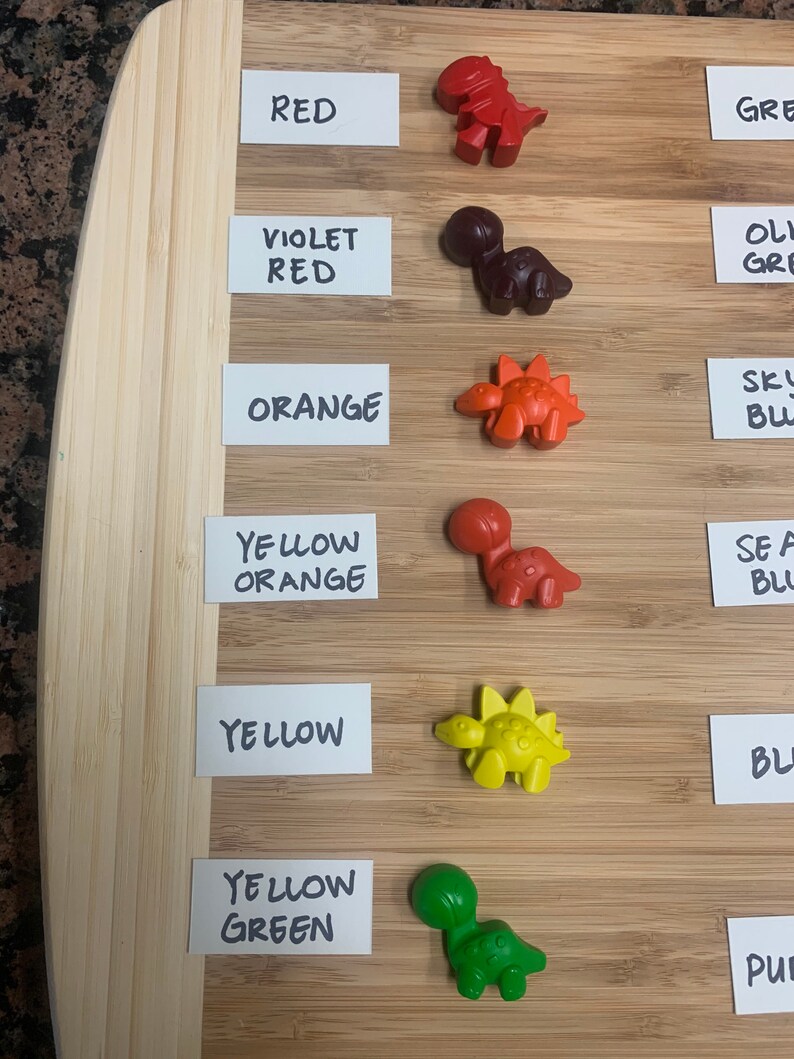 Dinosaur Crayons