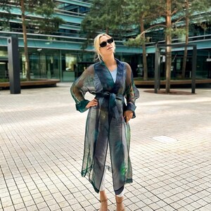 Long organza coat Etsy France