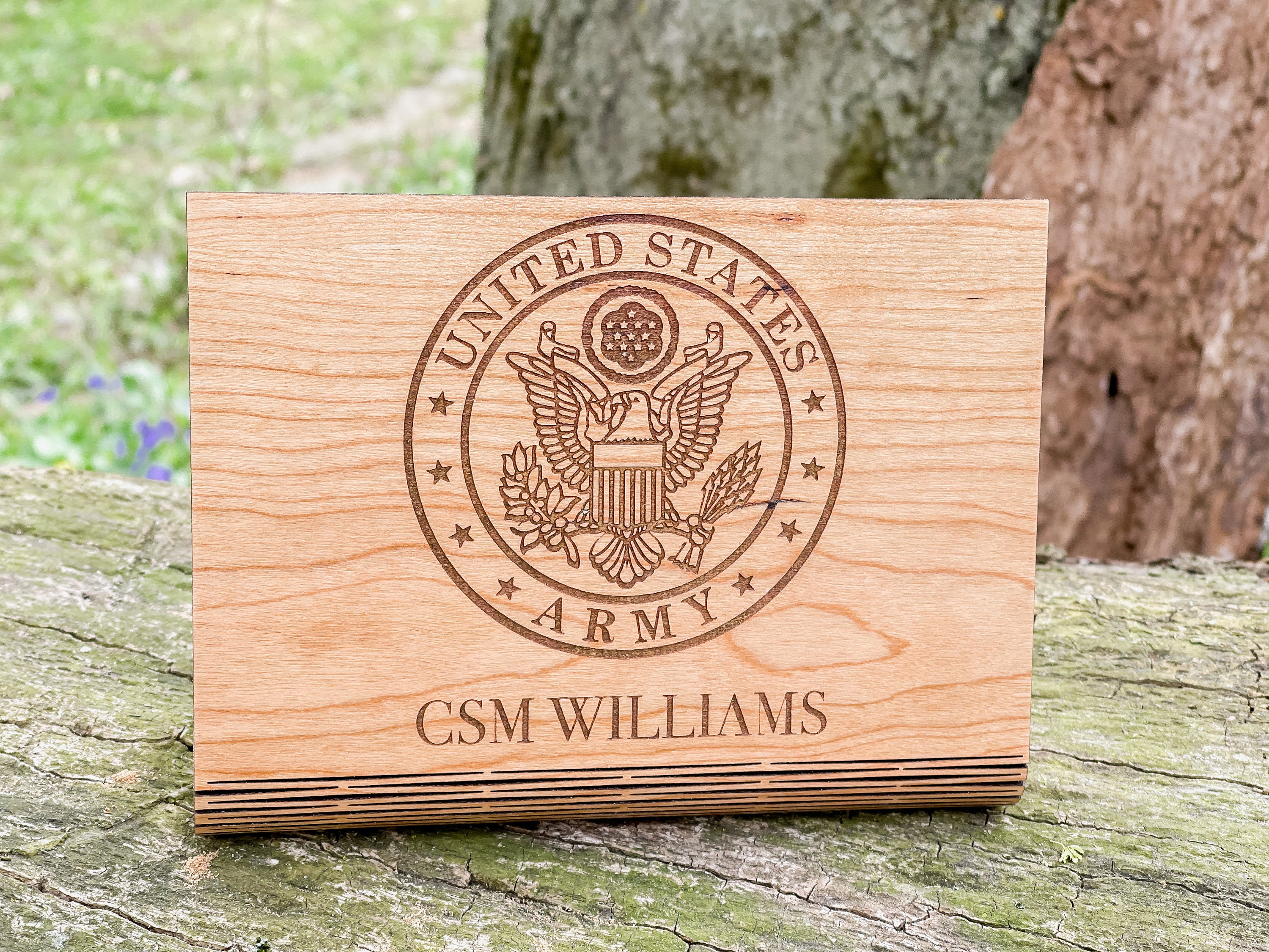 US Military Wooden Desk Name Plate Custom Office Decor Name Etsy UK