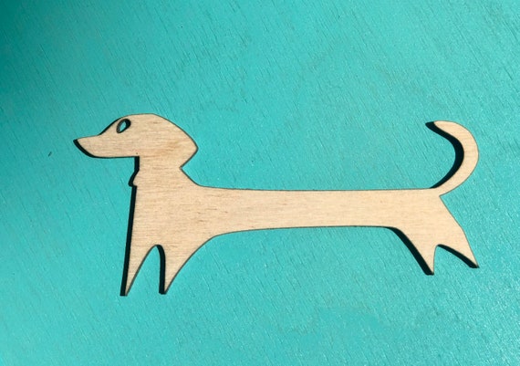Craft Supplies & Tools Visual Arts DIY Wood Craft Cutout Blank Dogs ...