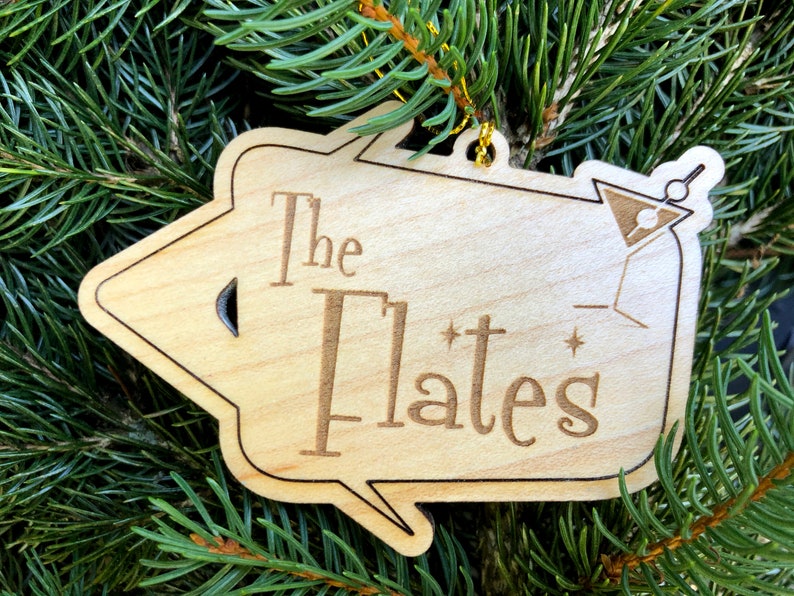 Custom Wood Ornament Mid Century Modern Christmas Ornament Etsy