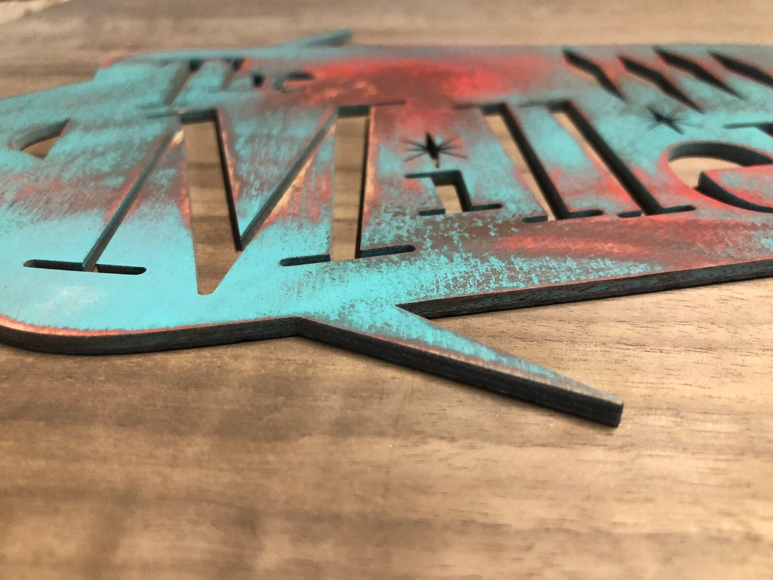 Mid Century Modern Wall Art Wood Custom Mid Century Sign | Etsy