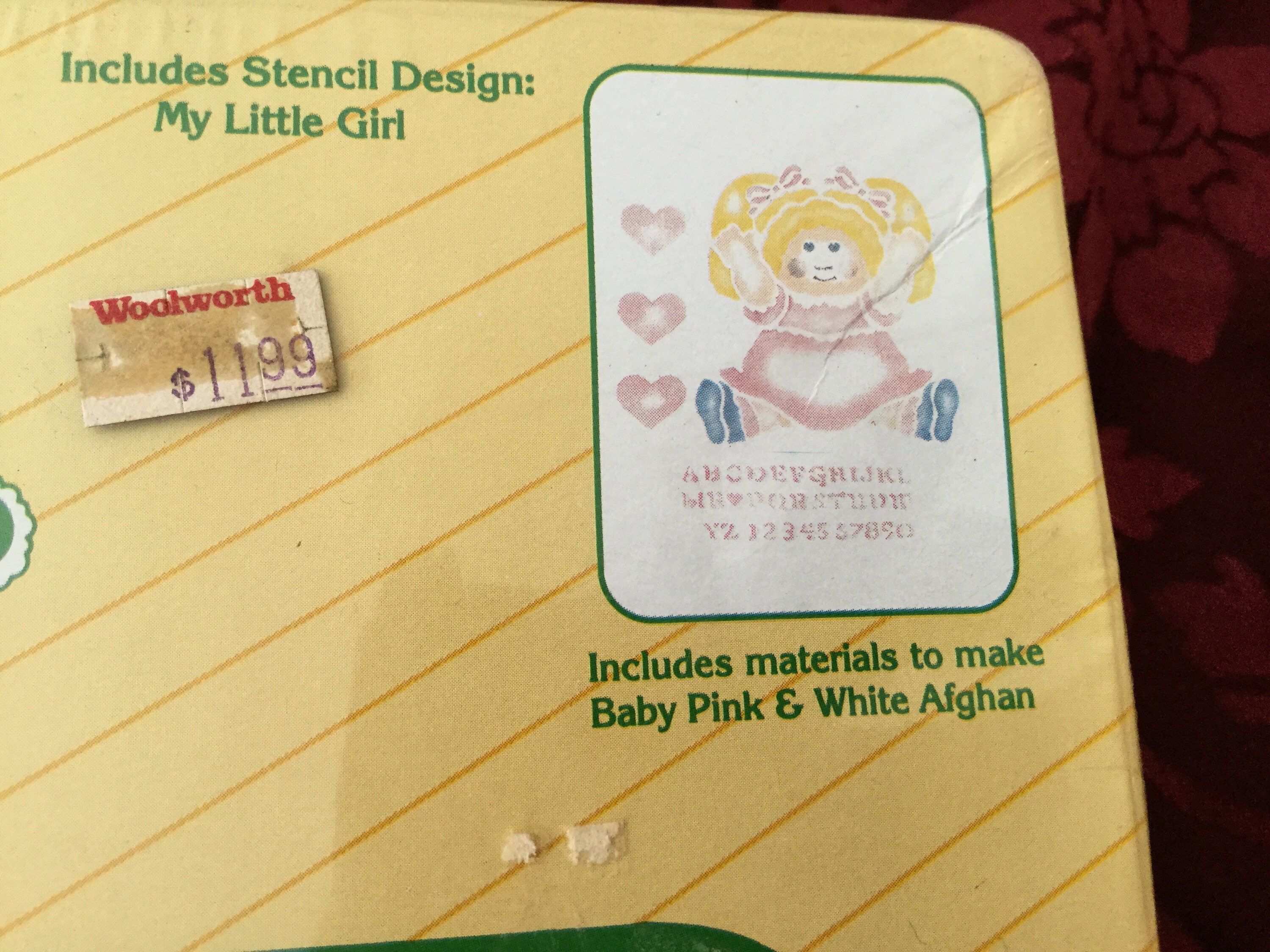 ViNtAgE CABBAGE PATCH KIDS Kit de plantilla afgano en rosa y Etsy