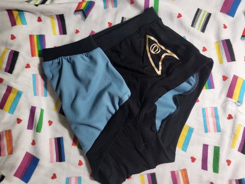Galactic Gay Underwear: Scrundies Briefs Boy Shorts Bunzies Boxers Brief Blue