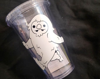 Ready to Ship 16 oz Tumbler: Cryptids! Sasquatch and Catthulu