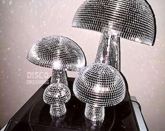 Fungo Disco, Fungo Specchiato, Ornamenti Disco, Estetica Decorativa, Decorazioni per Matrimoni