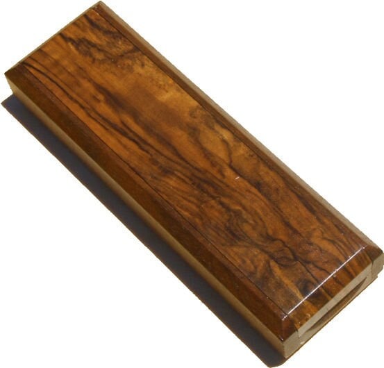 English walnut pen box