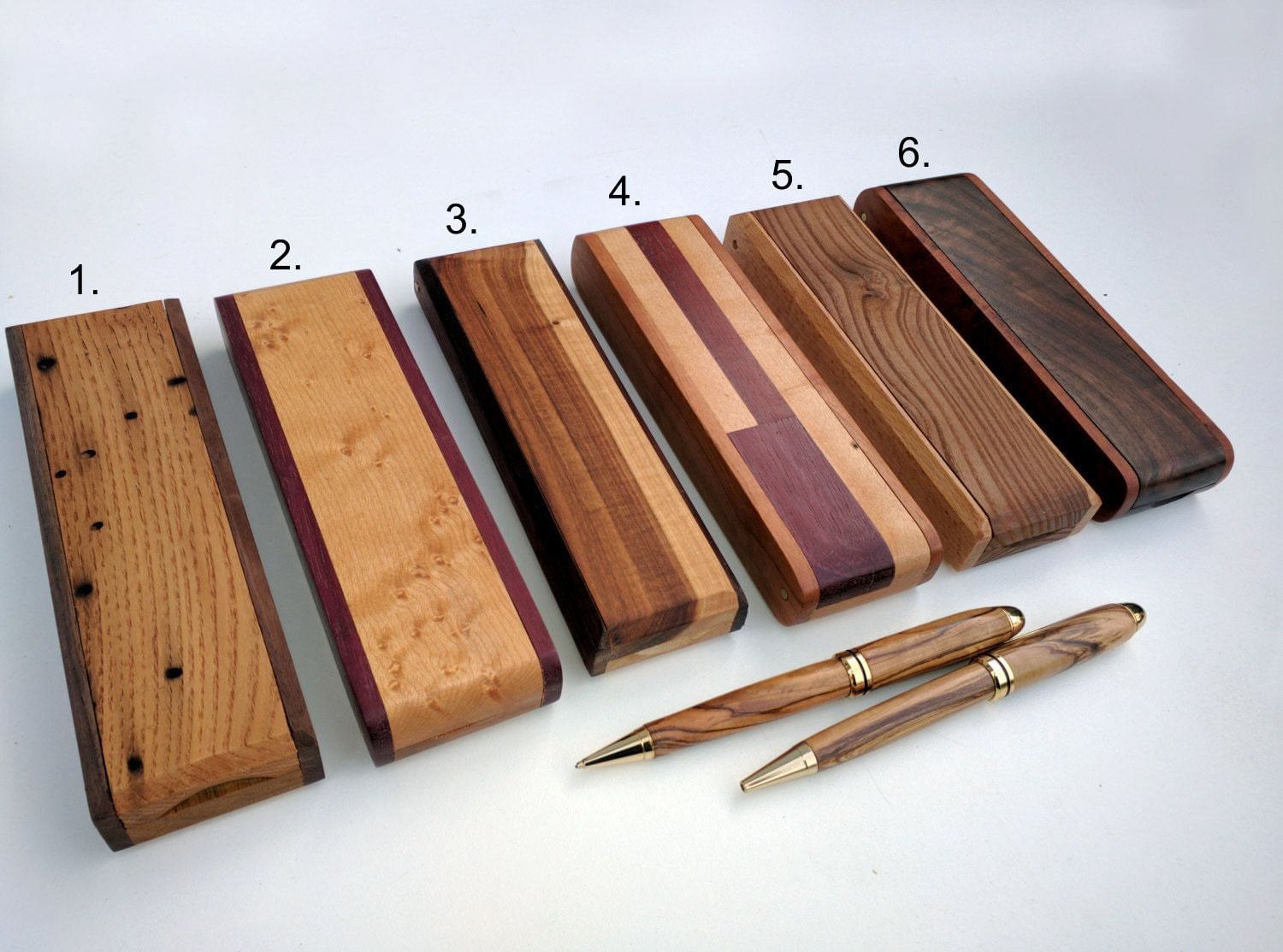 Wooden Pen or Pencil Box Custommade Pen Holder for Desk Etsy