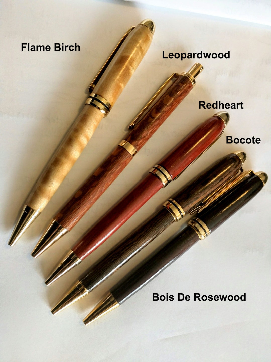 Handmade Custom Wooden Pens Designer Twist Pens Etsy