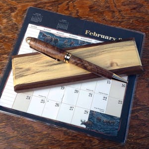 Graduation Gift, Spalted Maple Pen Box,Christmas gift, Pen Box, Handmade Pen Box Set, Pen Stand, Pen Holder for Desk