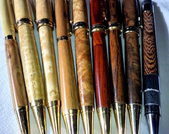 Handmade Wooden Pens: Designer Twist Pens, Father's Day Gift