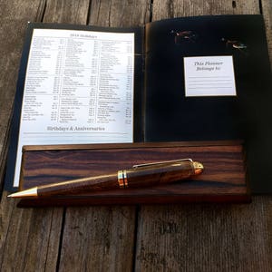 Rosewood Pen Box//Handmade Pen Box//Wooden Pen Box//Pen Set