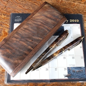 Graduation Gift, Highly Figured Walnut Pen and Pencil Set, Rare Pen and Pencil Set