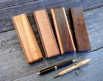Signature Pen Box Collection, Groomsmen gift, Handmade Pen Box, Pen Box, Pen holder, Pen holder for desk, Wooden Pen Box