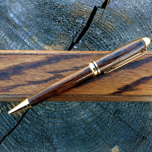 Graduation Gift, Zebrawood Pen Box, Wooden Pen Box, Engraved Pen Box, Pen Case, Pen Holder