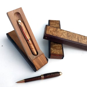 Antique Wood Pen Box//Personalized Pen//Custom Pen Box//One of a kind Japanese Ash//Graduation Gift