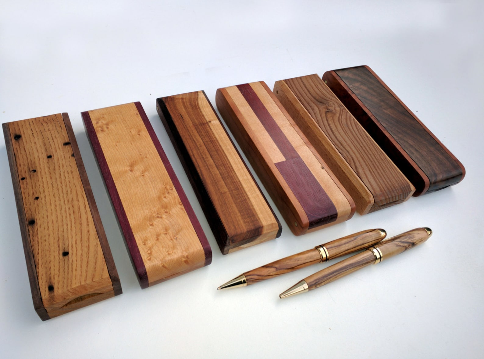 Wooden Pen or Pencil Box Custommade Pen Holder for Desk Etsy