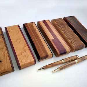 Wooden Pen or Pencil Box Custom-made,  Pen Holder for Desk, Personalized Pen Holder, Graduation Gift, Box Only