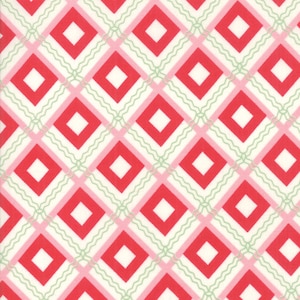 Sweet Christmas White Pink and Green Plaid   Moda #31153 22  Designed by: Urban Chiks