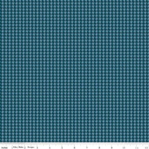 Stitcher&#39;s Flanel Houndstooth Blue Designerd by Vicki McCarty Artikelnummer: F15555-BLUE Verkocht op maat